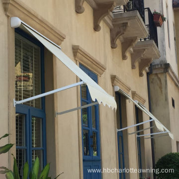 French Style Outdoor Vertical Drop Arm Retractable Awning